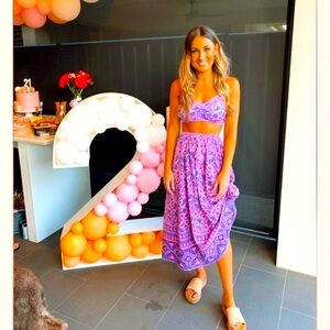 🆕✨KEEPING FOR NOW Spell & The Gypsy Journey Midi Skirt 💜 NWT